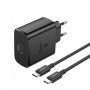 Incarcator retea cu cablu USB C - USB C Foneng EU62 GaN PD 45W negru