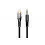 Cablu auxiliar (audio) JELLICO B21 Lightning - jack 3,5mm, 1m, negru
