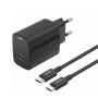 Incarcator retea 20W Foneng EU65, port USB-C, cablu USB-C inclus, Negru
