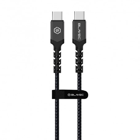 Cablu incarcare 100W Blavec Raptor USB-C la USB-C, Power Delivery, 1m, Negru