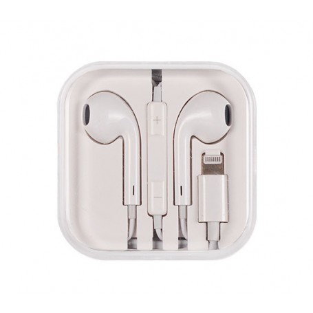 Casti telefon Lightning MEGA BASS alb